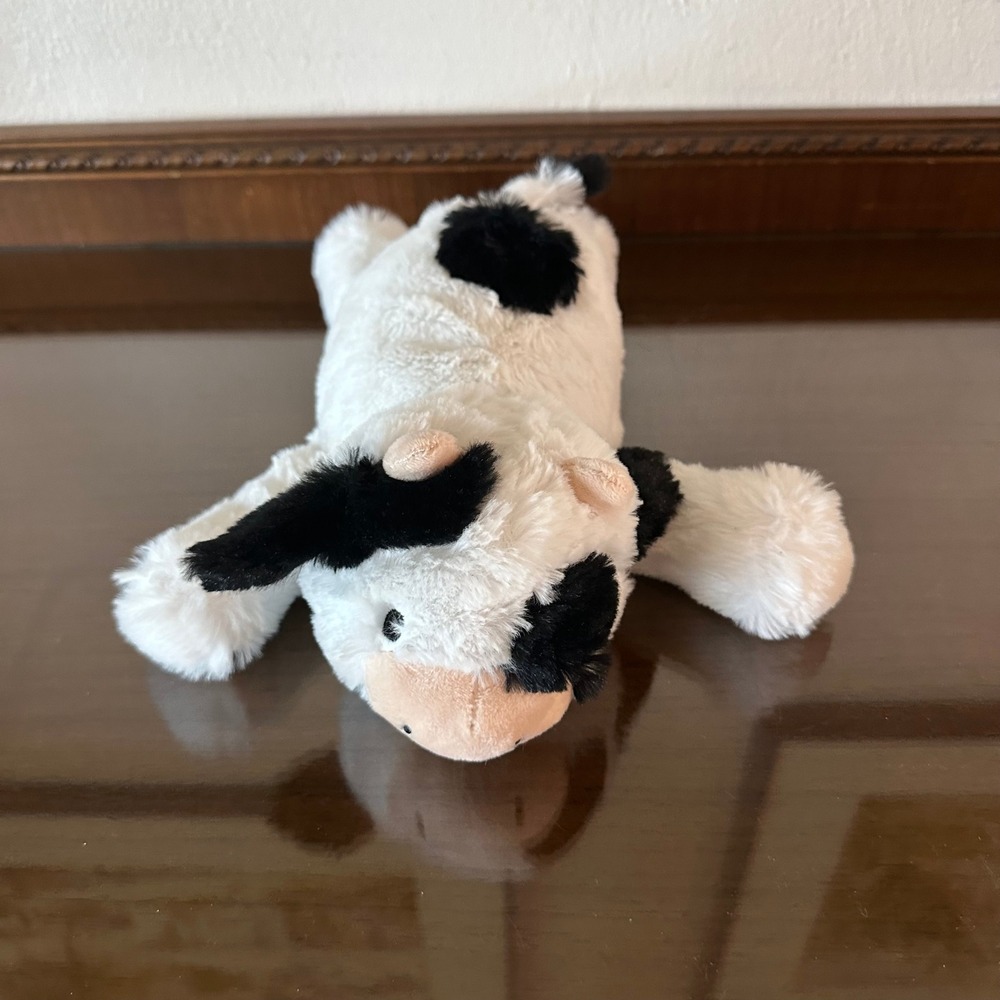Carters Plush Cow Black White Spotted Floppy Stuffed Animal Toy 2024 Kids Pref